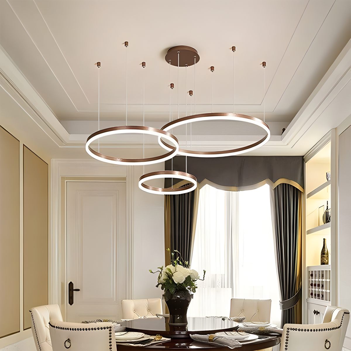 Modern Wireless Ring Chandelier Ceiling Lamp | Desfino