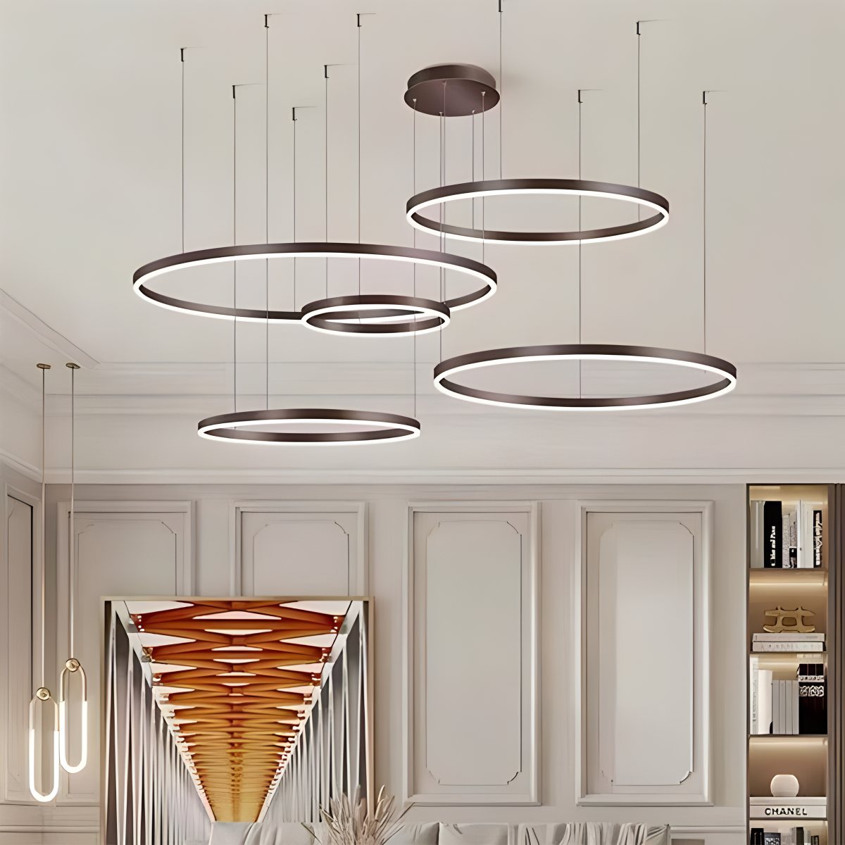 Modern Wireless Ring Chandelier Ceiling Lamp | Desfino