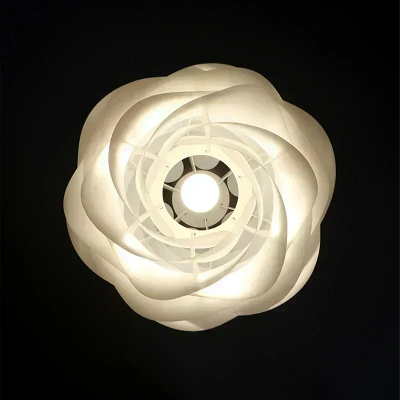 Luminara GlasBloem blomsterformet taklampe i glass — rosenkransinspirert glød - Desfino