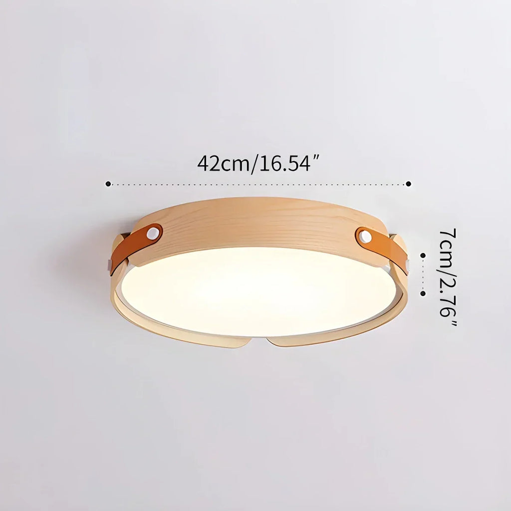 Nordic Wood Ceiling Light for Bedroom | Desfino
