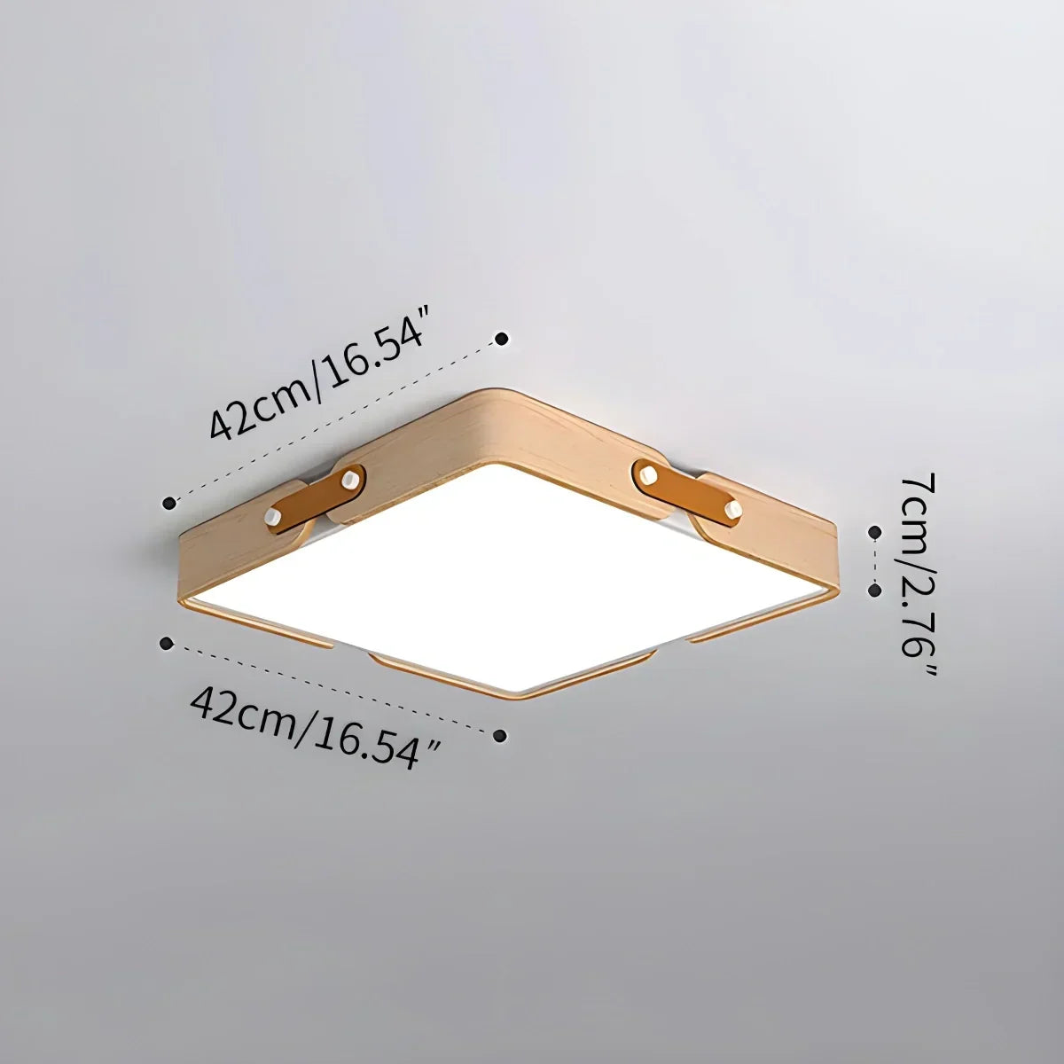 Nordic Wood Ceiling Light for Bedroom | Desfino