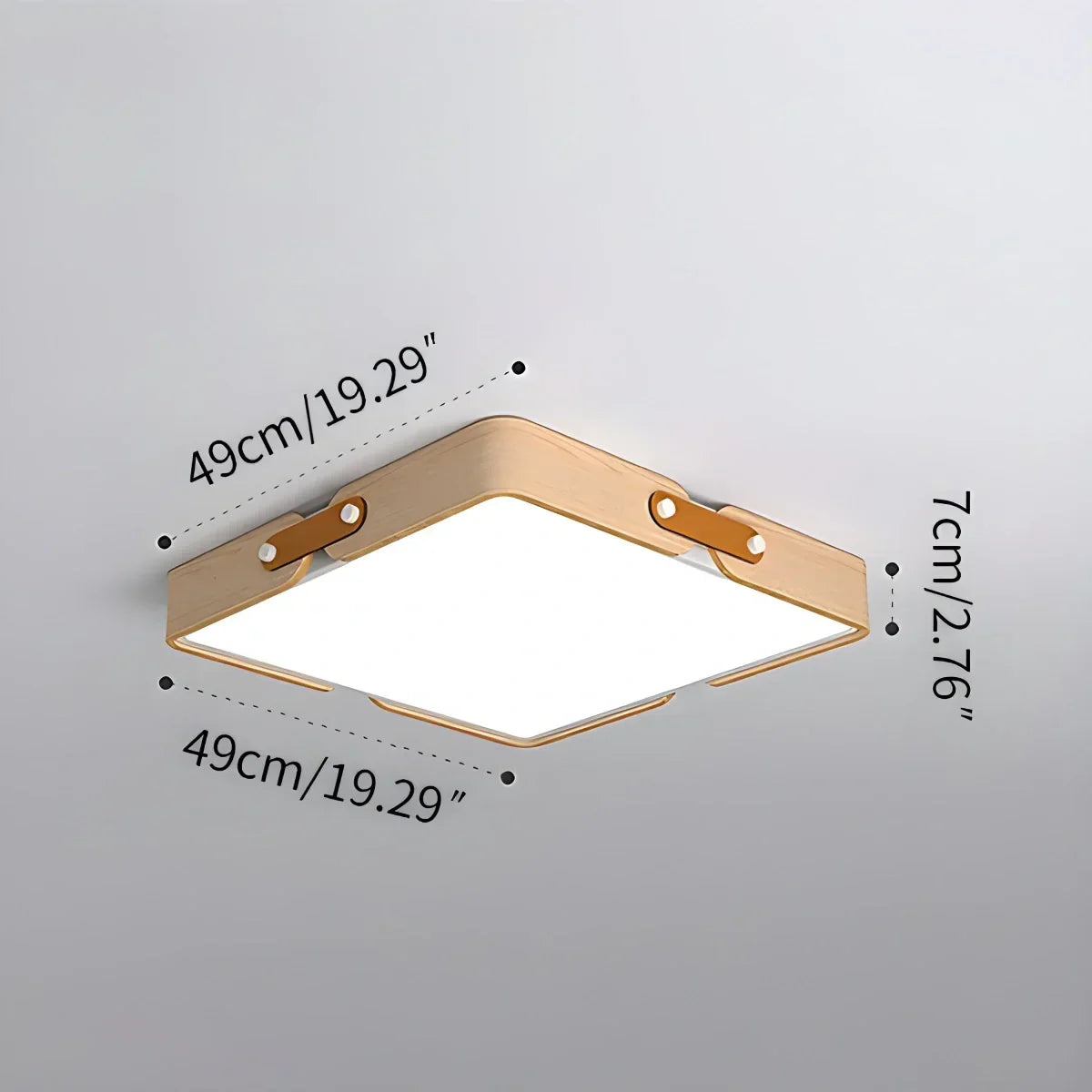 Nordic Wood Ceiling Light for Bedroom | Desfino
