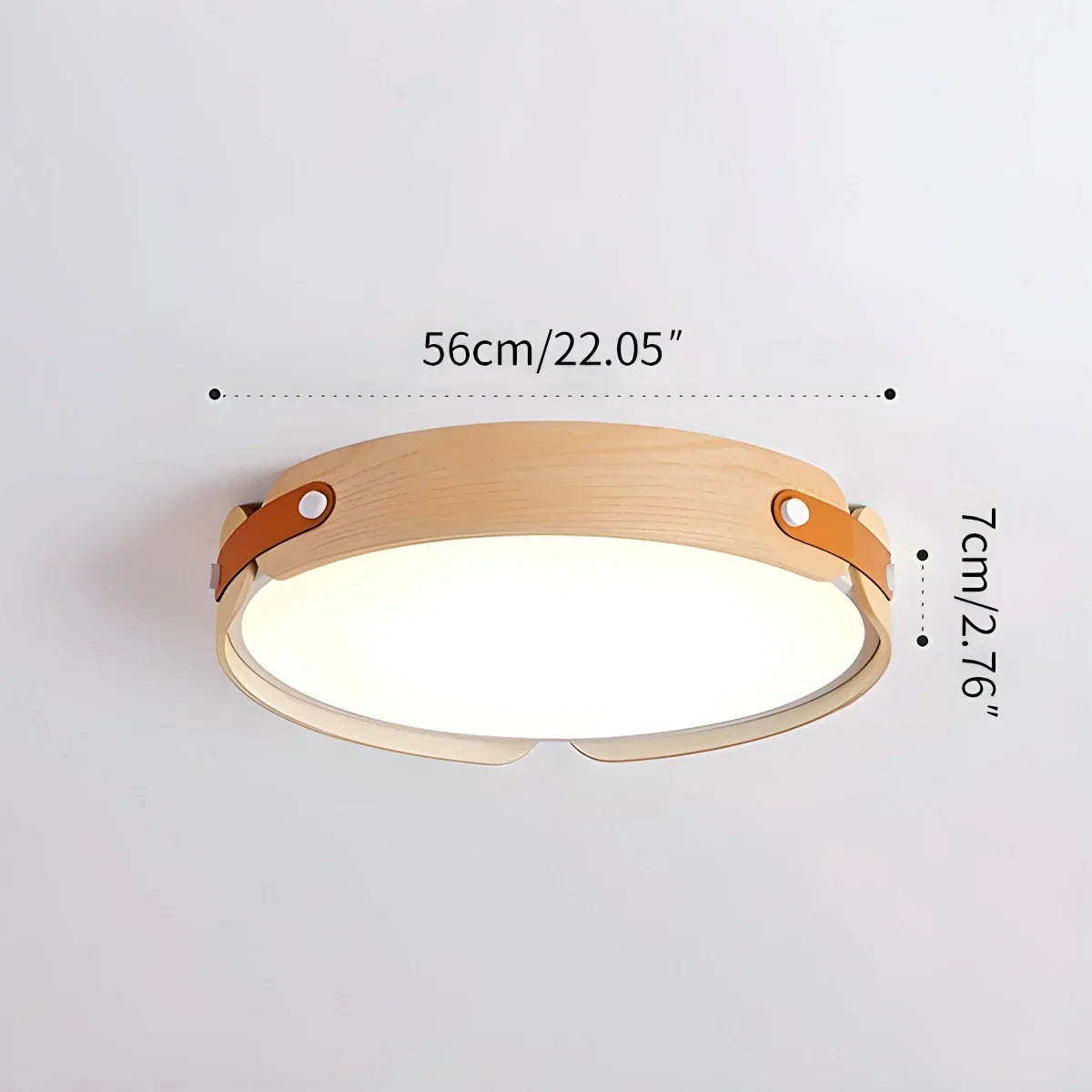 Nordic Wood Ceiling Light for Bedroom | Desfino