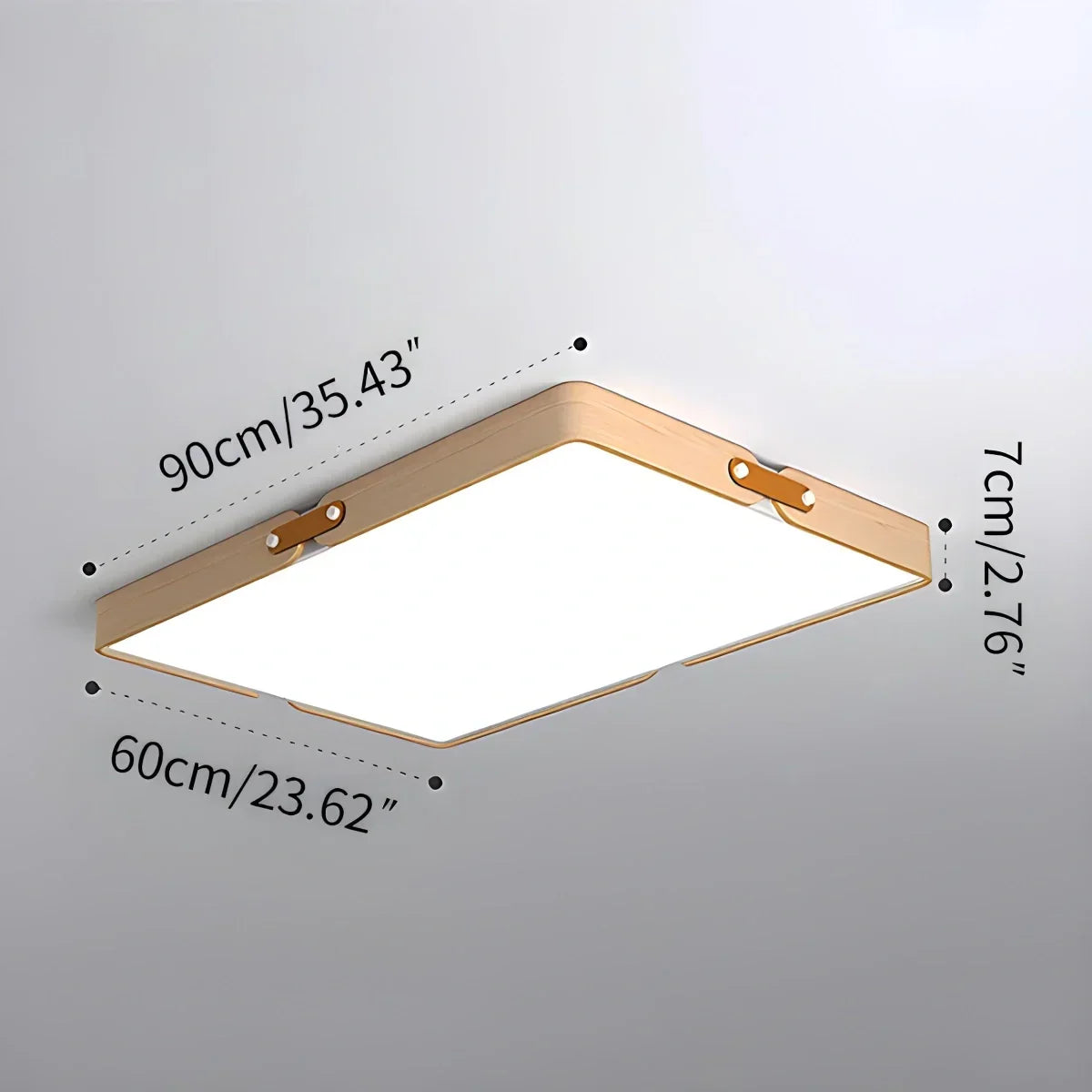 Nordic Wood Ceiling Light for Bedroom | Desfino