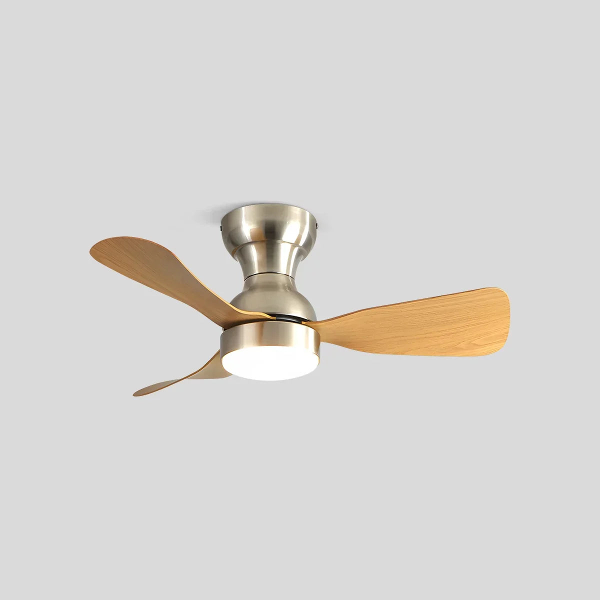 Kompakter Deckenventilator mit Licht und Fernbedienung für Innenräume | Desfino