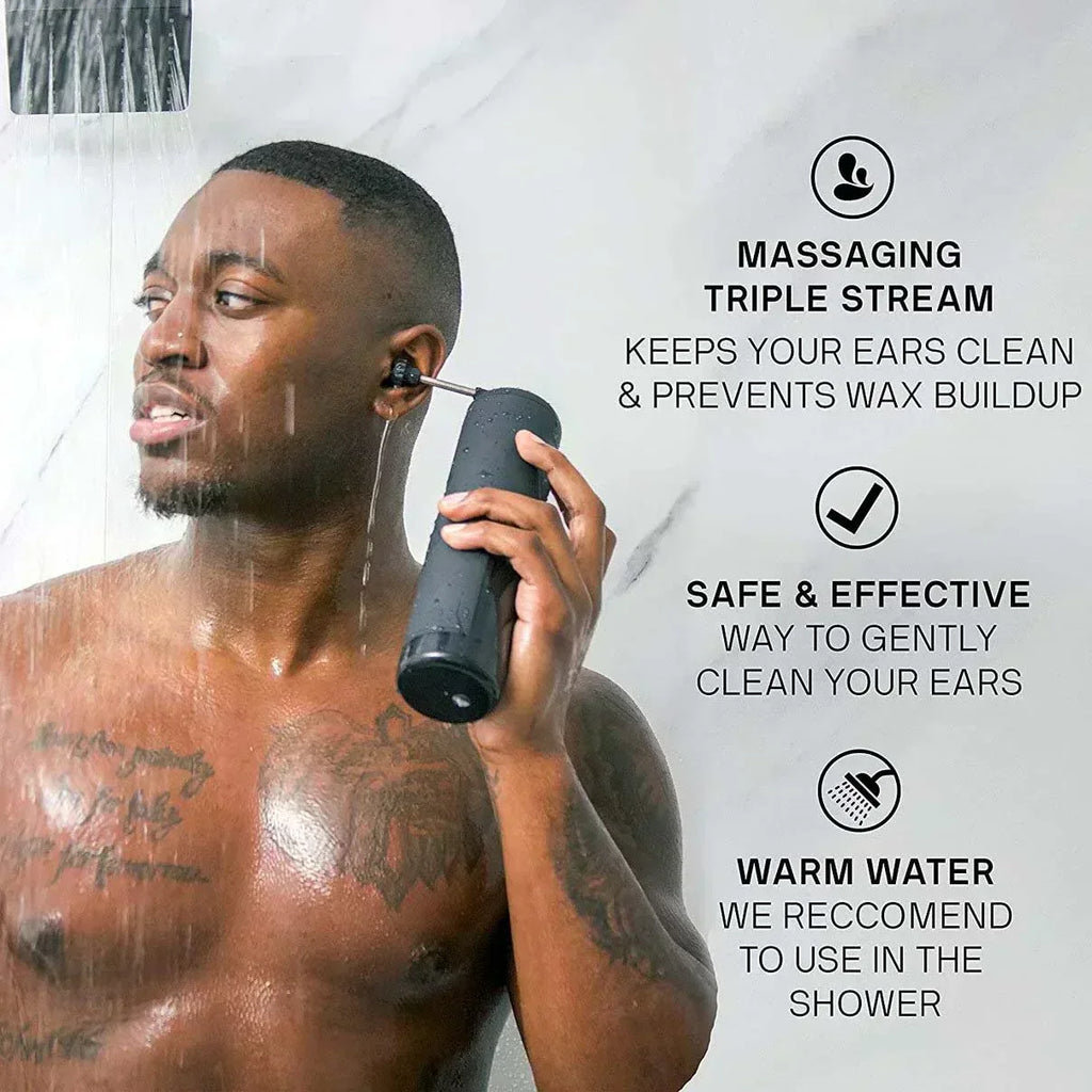 Auraluxe EarCare Pro — opakovaně použitelný čistič ušního mazu se třemi vodními tryskami - Desfino
