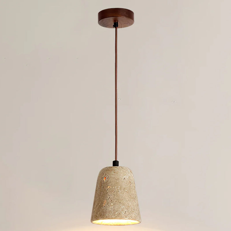 Travertine Pendant Lamp for Dining Area | Desfino