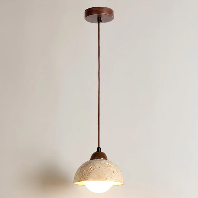 Travertine Pendant Lamp for Dining Area | Desfino