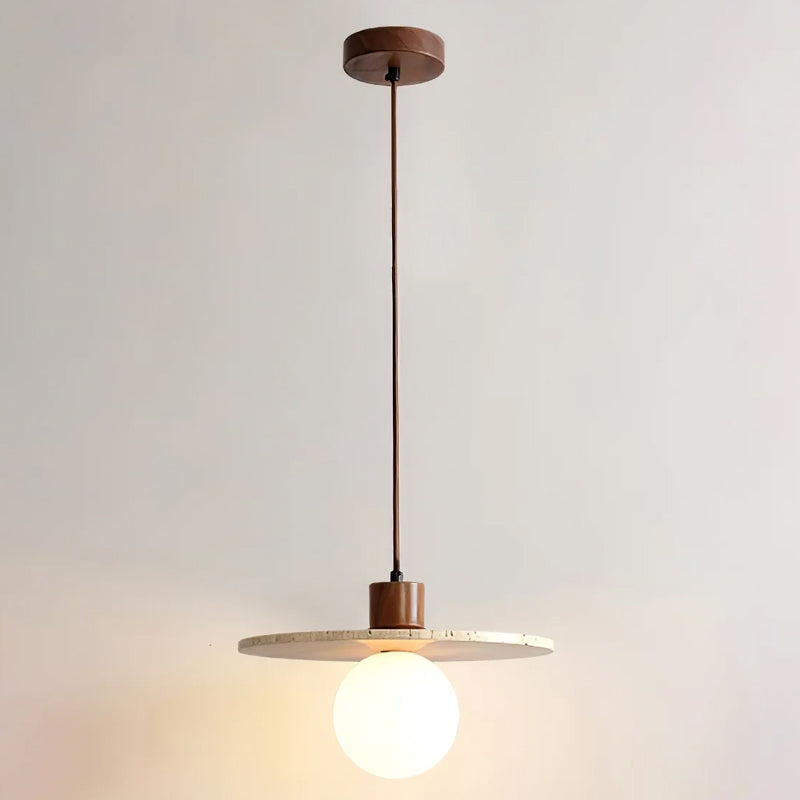 Travertine Pendant Lamp for Dining Area | Desfino