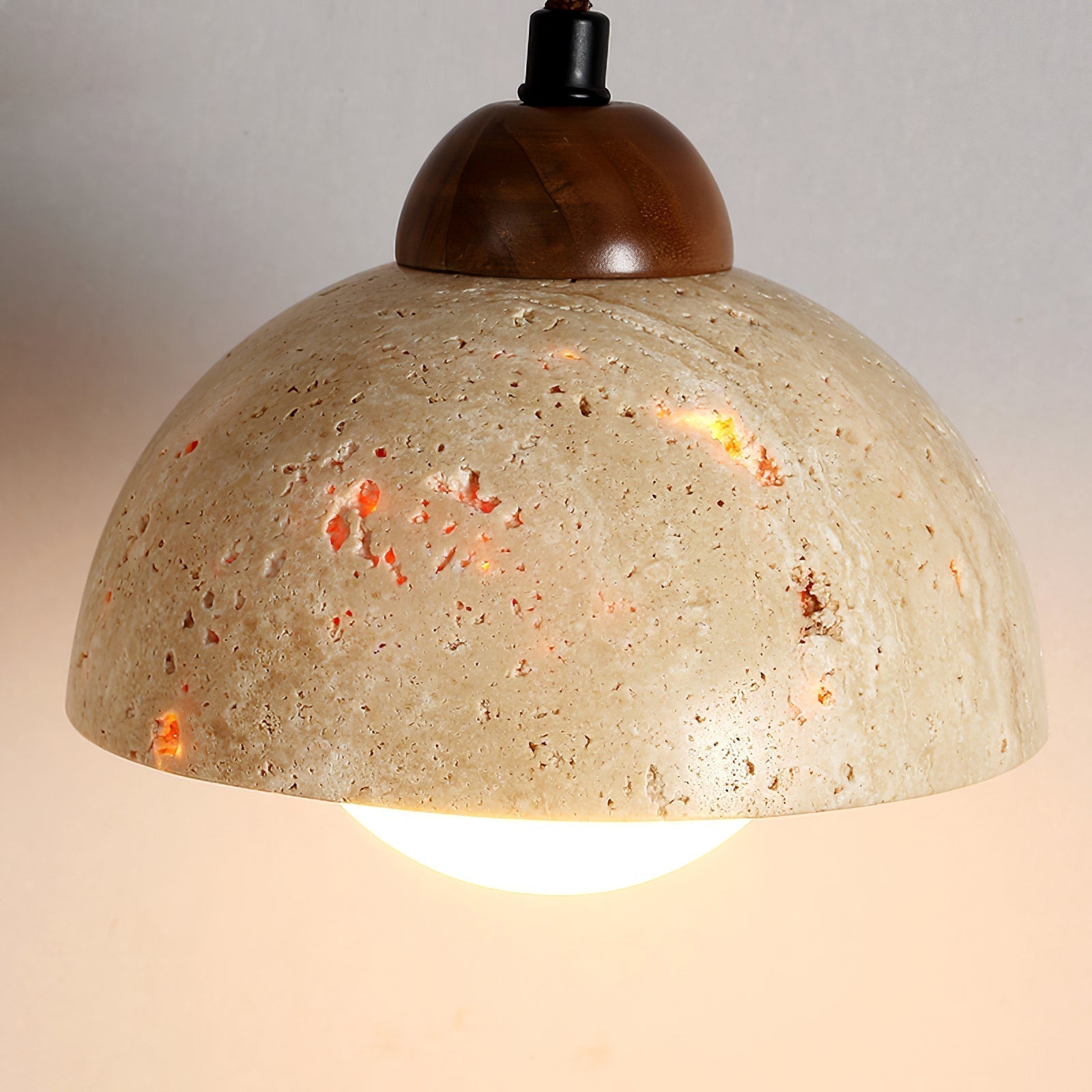 Travertine Pendant Lamp for Dining Area | Desfino