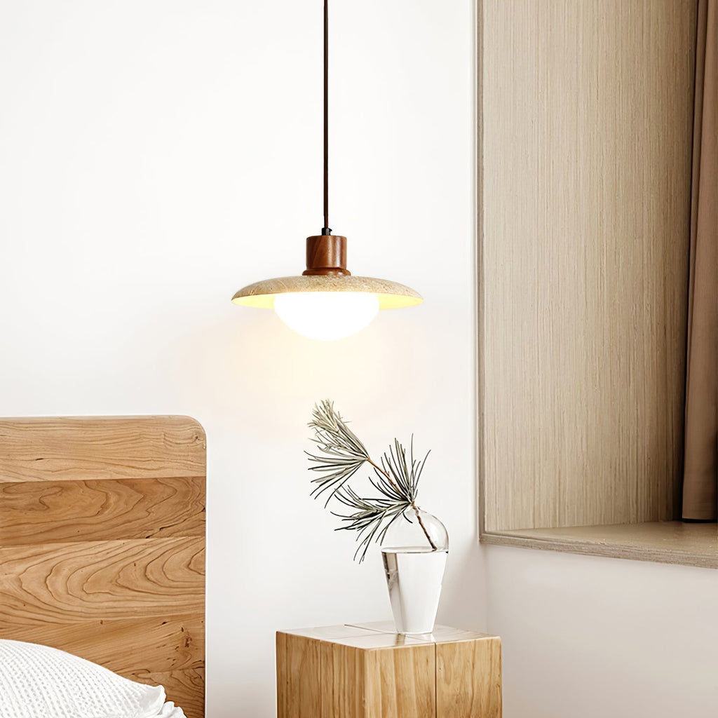 Travertine Pendant Lamp for Dining Area | Desfino
