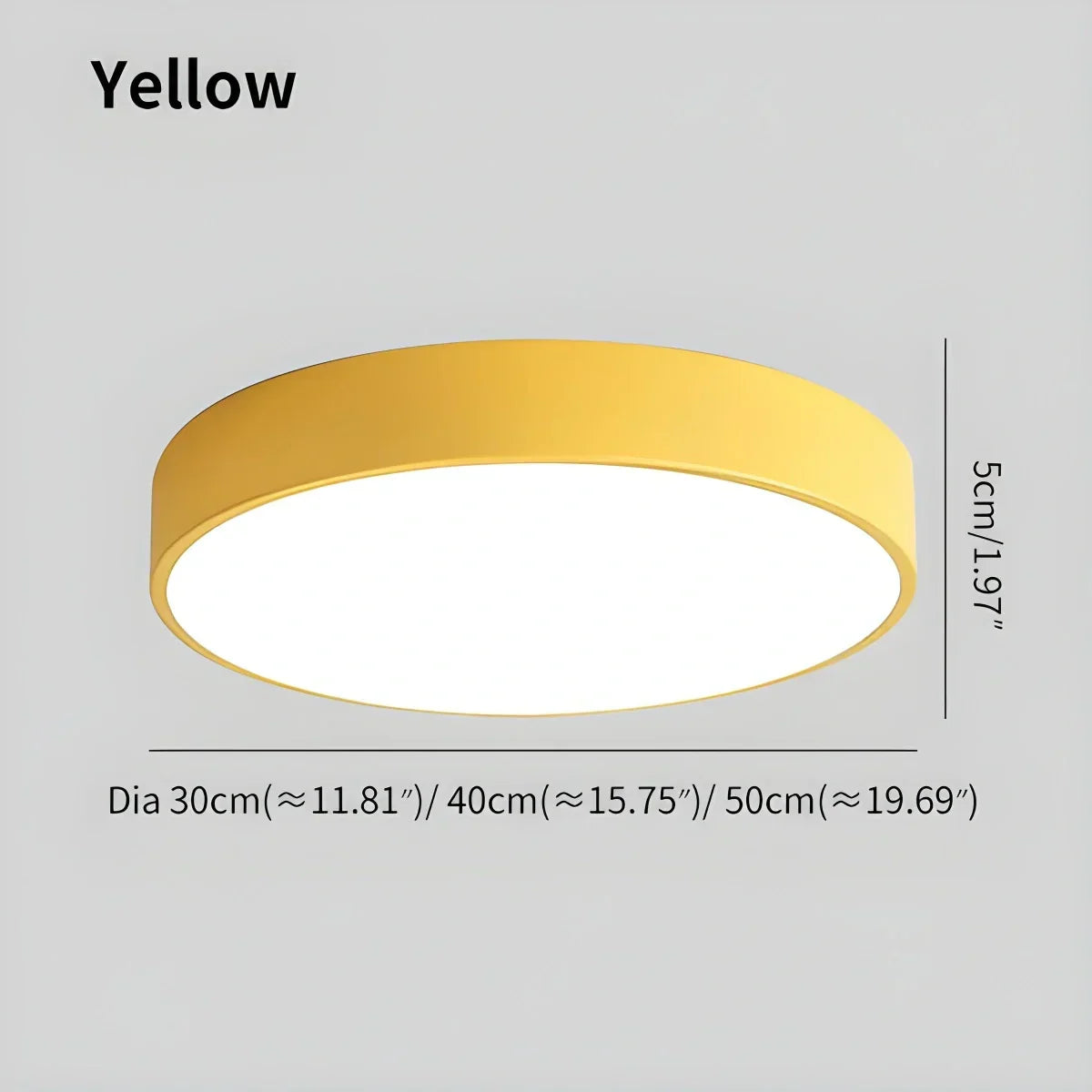 LED Minimalist Circular Macaron Ceiling Light | Desfino
