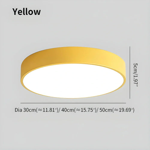 Desfino  Macaron Minimalist Circular Ceiling Light