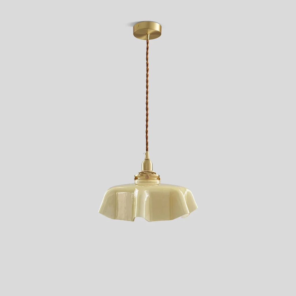 Retro-Pendelleuchte aus farbigem Glas für die Küche | Desfino