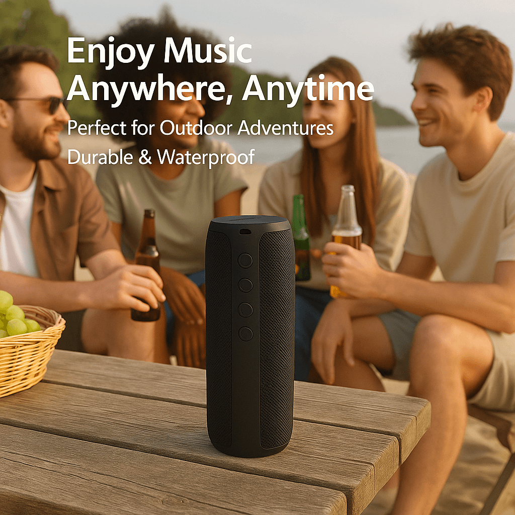 Rivaro vízálló Bluetooth-hangszóró — kompakt, 360°-os hangzás - Desfino