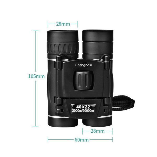 Jumelles de poche HD Ranger 40x22 - grossissement compact 40x - Desfino