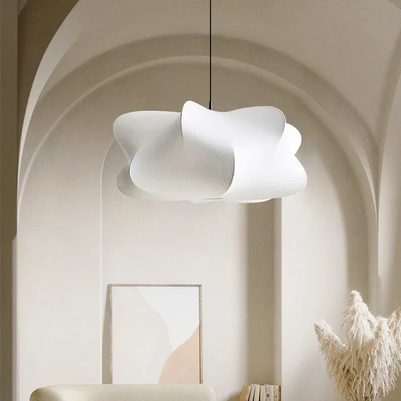 Lampada a sospensione in seta Hinode — Lampada a sospensione in stile giapponese - Desfino