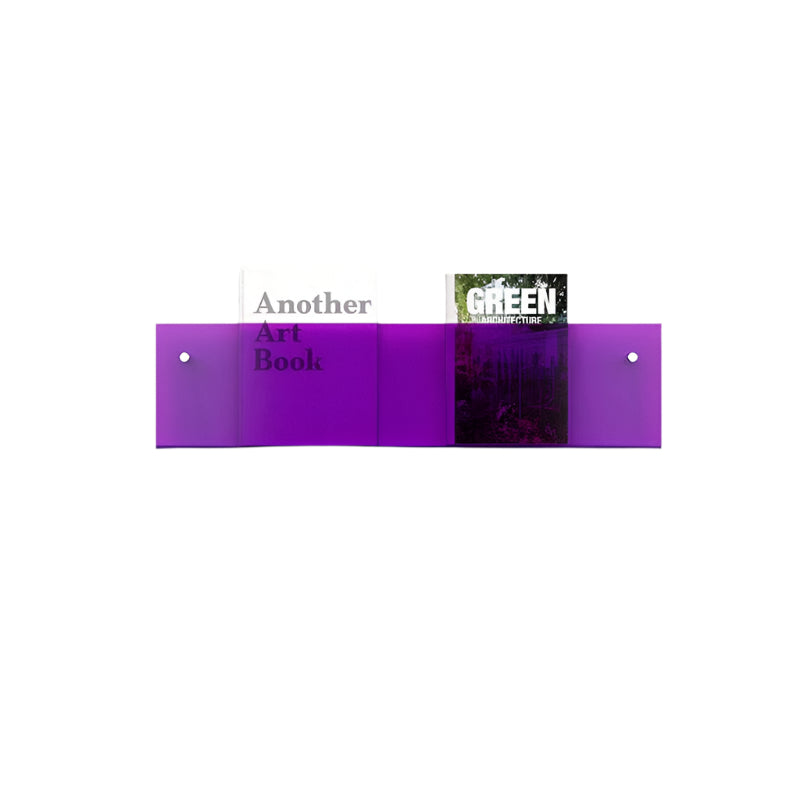 Floating Acrylic Wall Magazine Holder — 12 Color Options