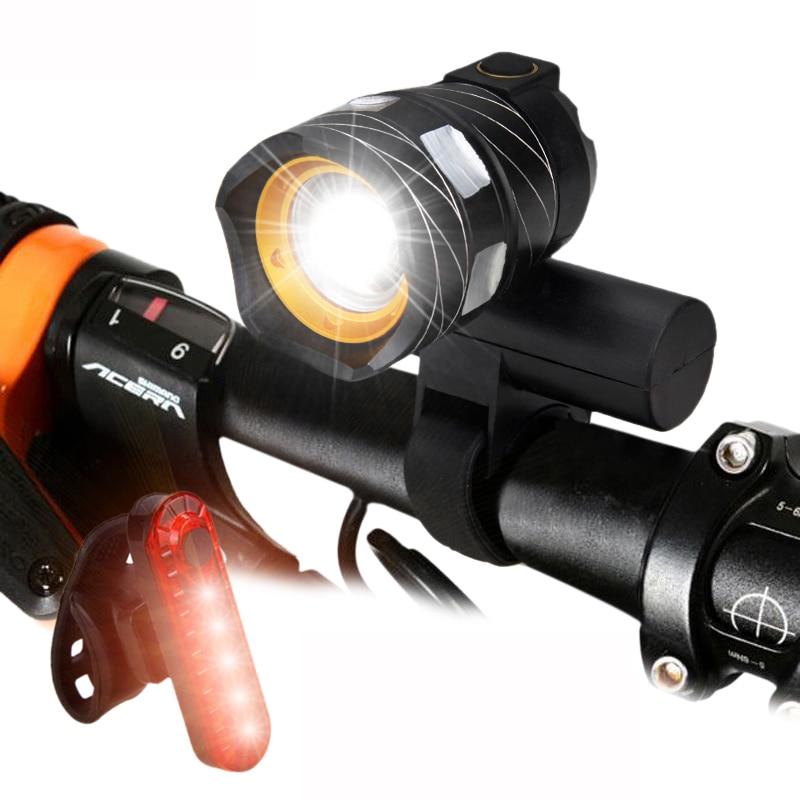 Luz para bicicleta VeloBeam recargable por USB — 5 LED rojos, impermeable - Desfino