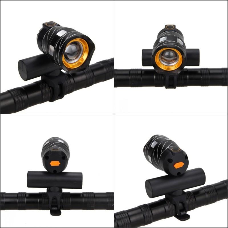 Luz para bicicleta VeloBeam recargable por USB — 5 LED rojos, impermeable - Desfino