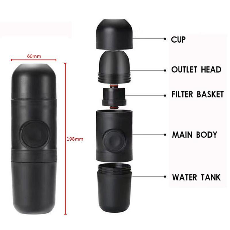 Cafetera espresso portátil RoamaBrew — cafetera manual compacta - Desfino