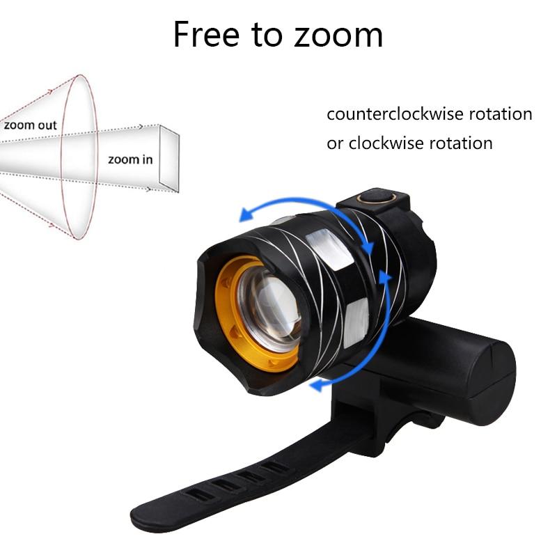 Luz para bicicleta VeloBeam recargable por USB — 5 LED rojos, impermeable - Desfino