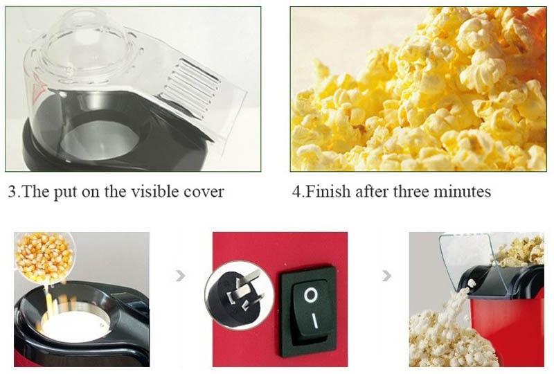 Máquina compacta para fazer pipocas CineGlow Mini — pipocas frescas em minutos - Desfino