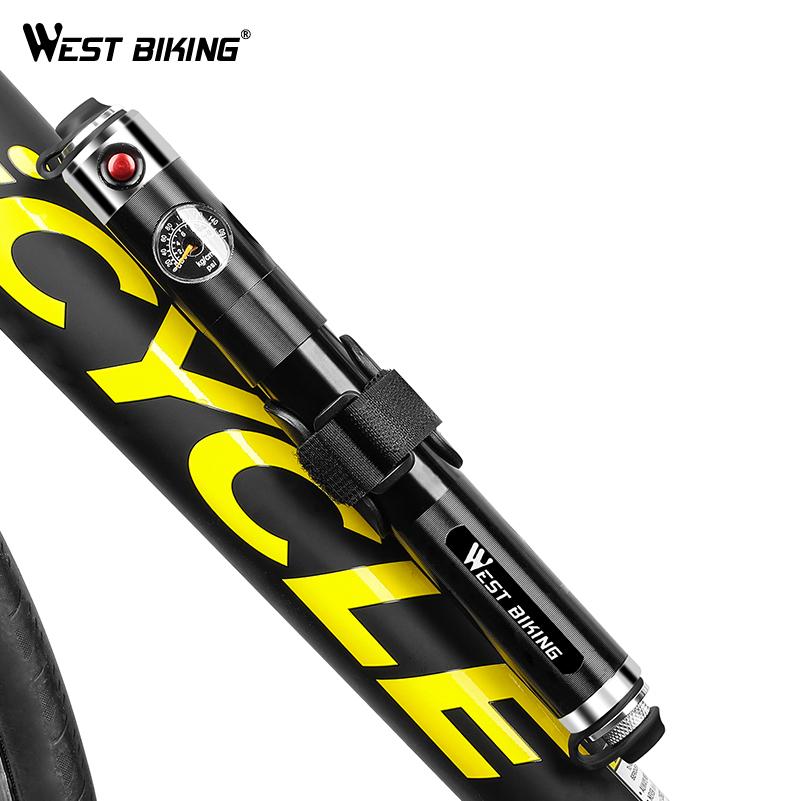 Mini pompka rowerowa VeloMate — aluminiowa, ukryty wężyk, uchwyt montażowy - Desfino