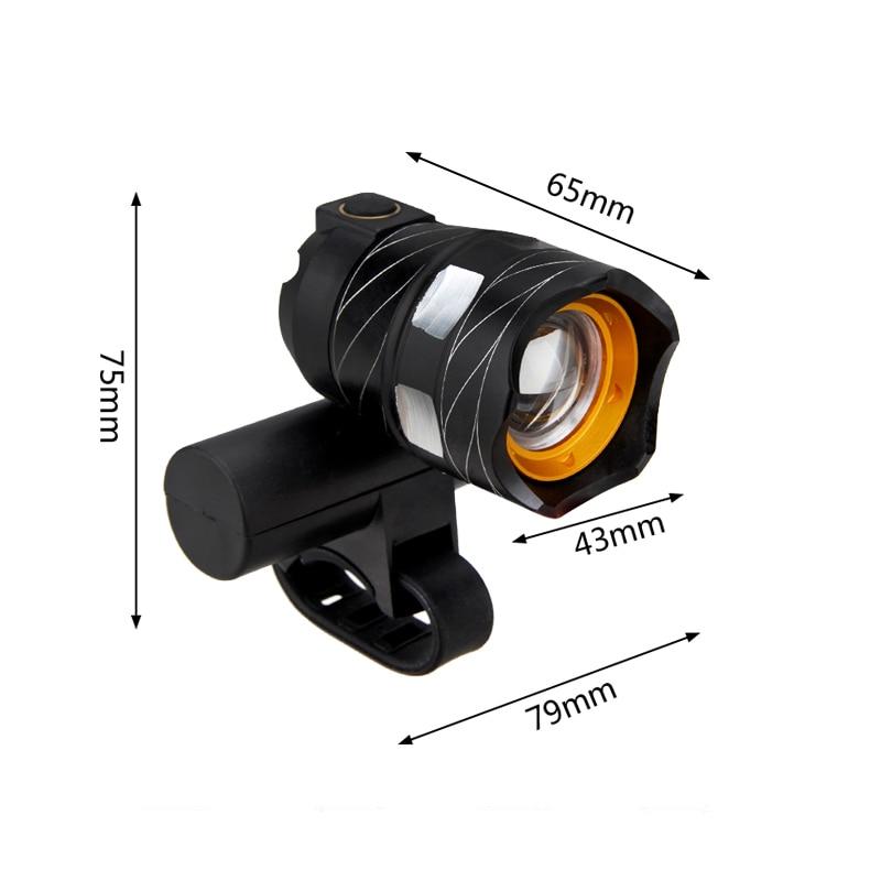 Luz para bicicleta VeloBeam recargable por USB — 5 LED rojos, impermeable - Desfino