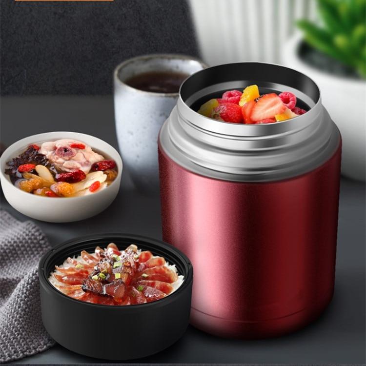 Arvella 800ml isoleret madbeholder — 304 rustfrit stål - Desfino