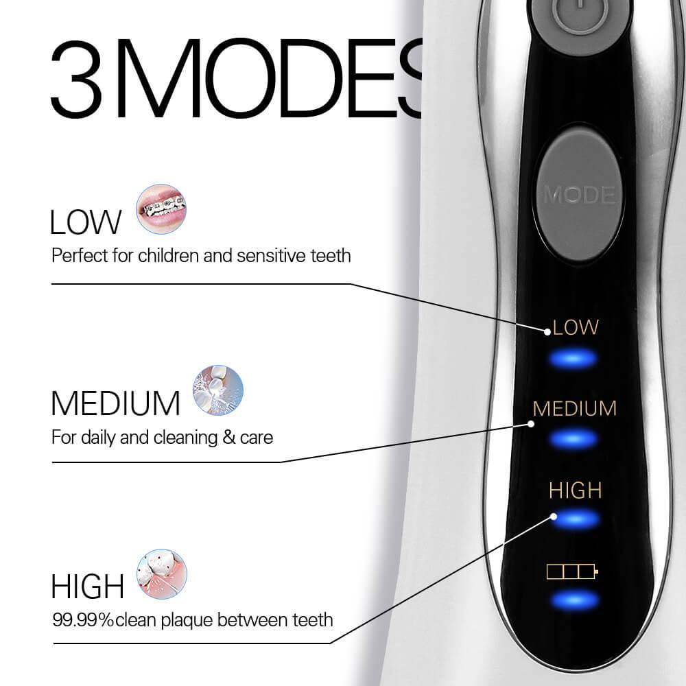 جهاز HydraDent اللاسلكي لتنظيف الأسنان بالماء — جهاز ريّ للفم قابل للشحن عبر USB | Desfino