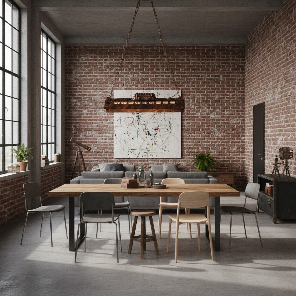 Lineare Steampunk-Kronleuchter-Pendelleuchte Industrax – Deckenbeleuchtung mit Vintage-Metallrahmen