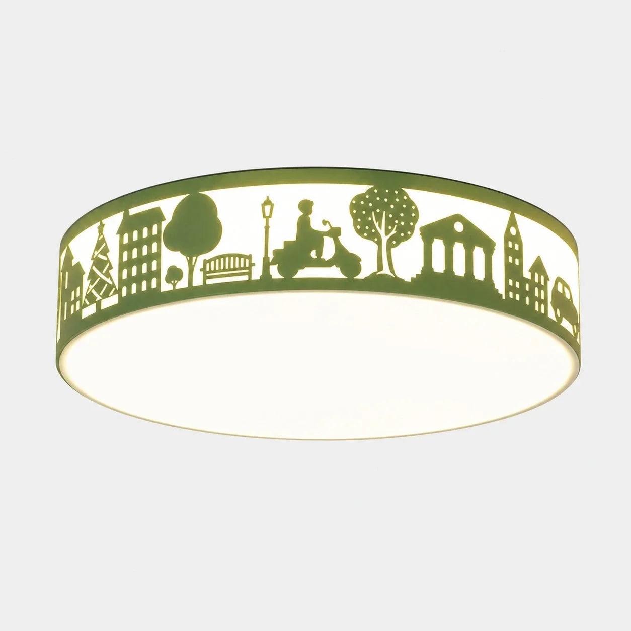 Deckenleuchte mit hohler Silhouette und LED-Vollspektrumlicht – flächenbündiges Design