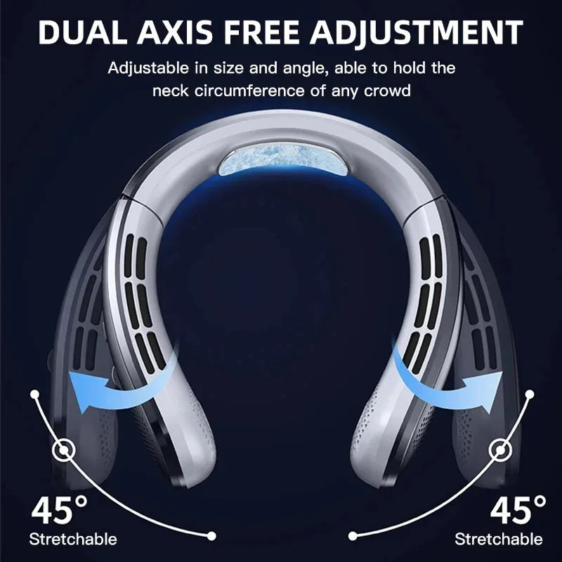 VeyraCool Flex 100 Neck Fan — bezlopatkový, 100 rychlostí, 8000mAh - Desfino