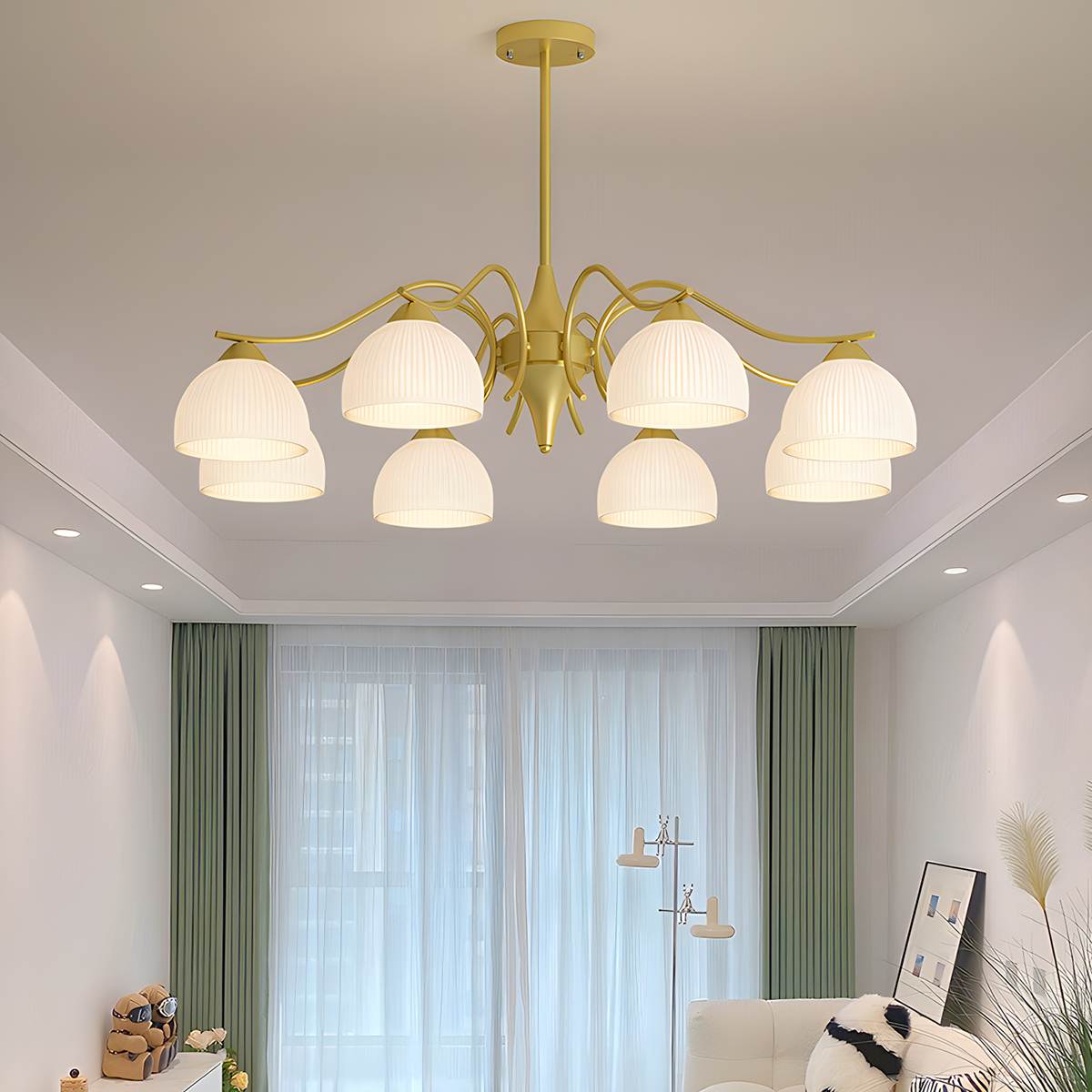 French Pastoral Living Room Chandelier | Desfino
