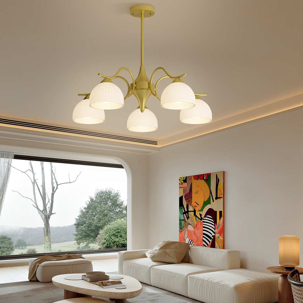 French Pastoral Living Room Chandelier | Desfino