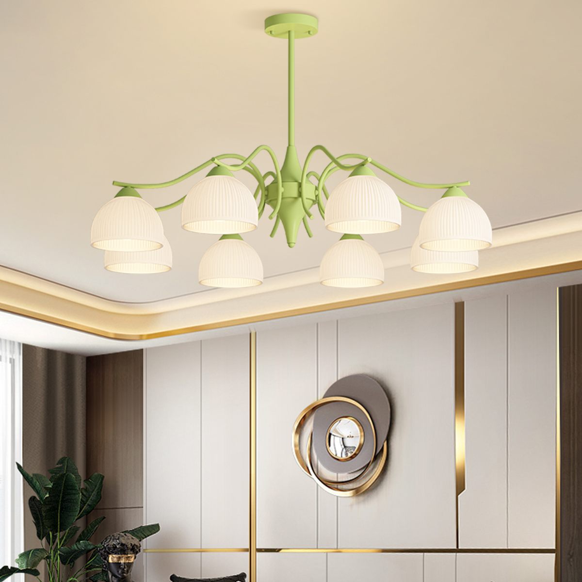 French Pastoral Living Room Chandelier | Desfino