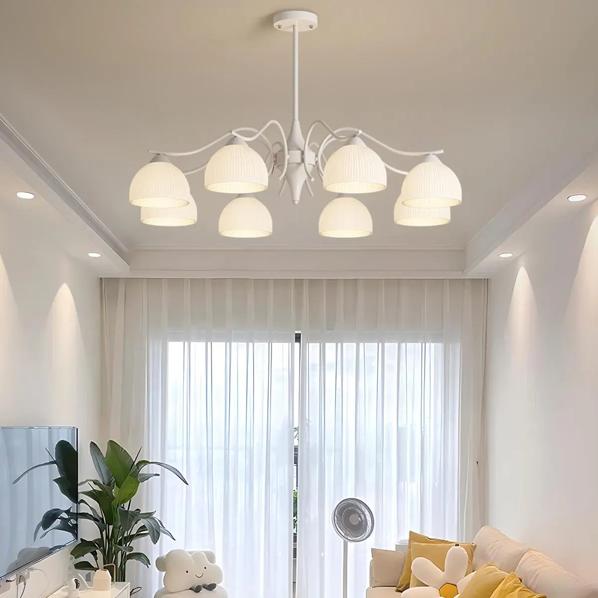 French Pastoral Living Room Chandelier | Desfino