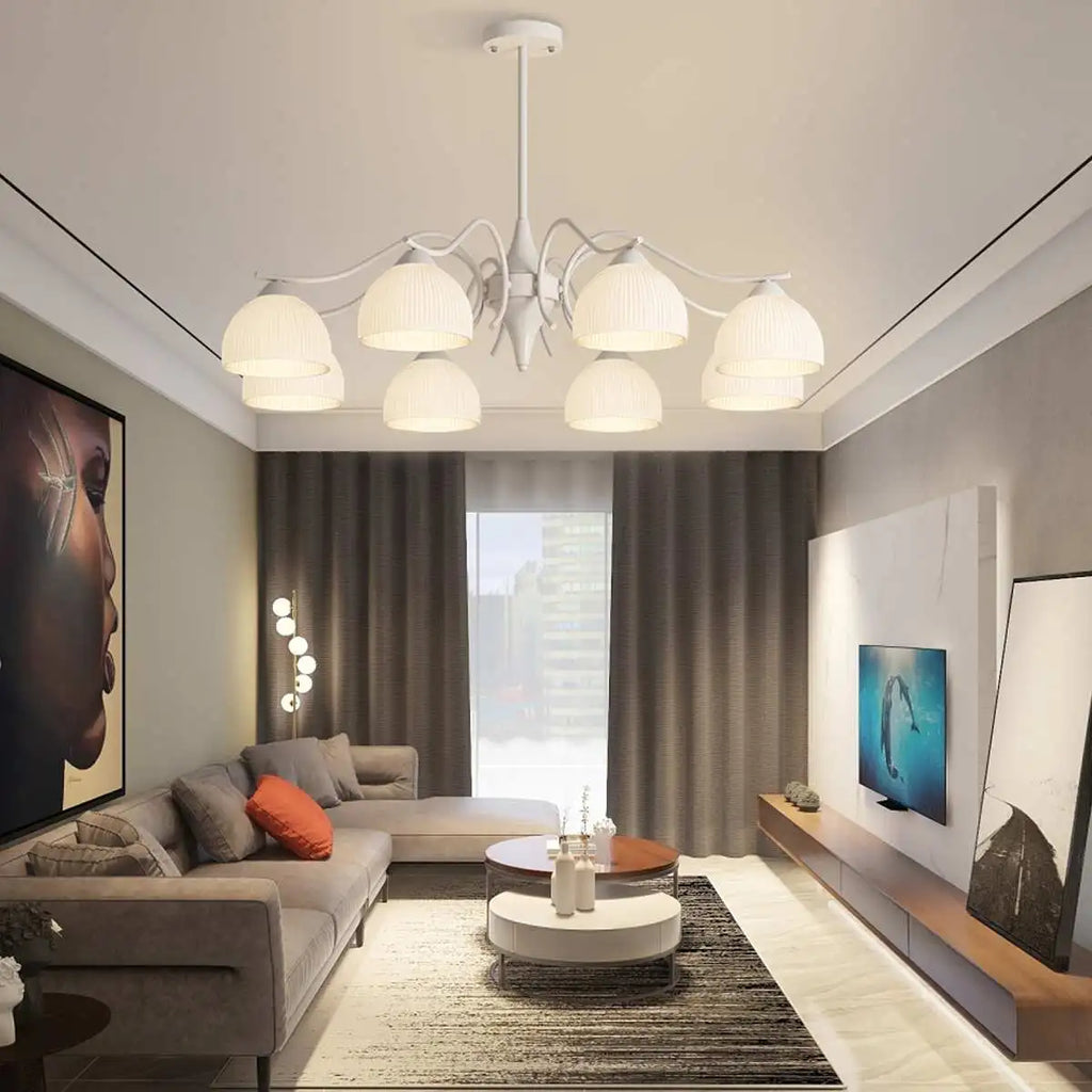 French Pastoral Living Room Chandelier | Desfino