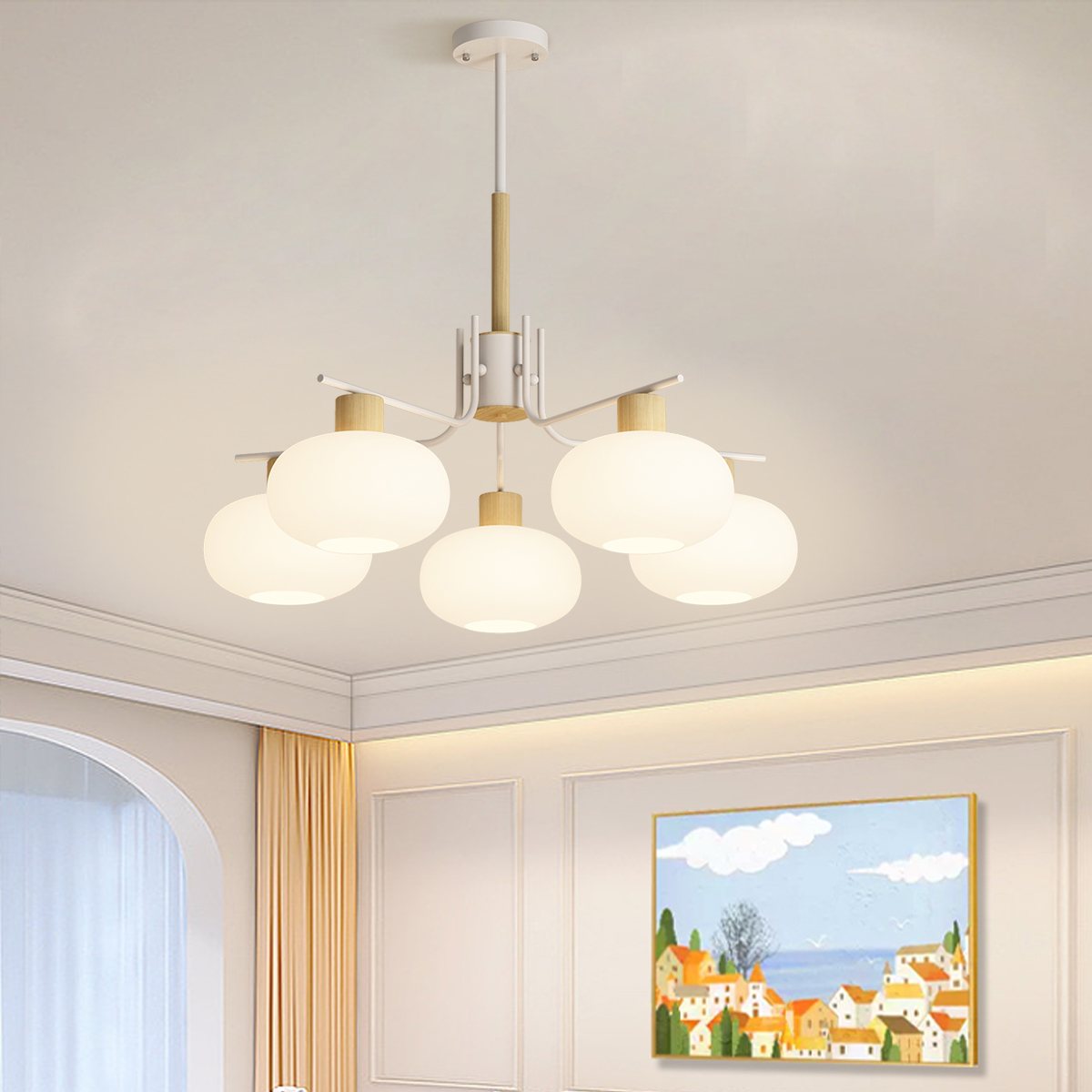 Pastoral American Retro Flower Chandelier | Desfino