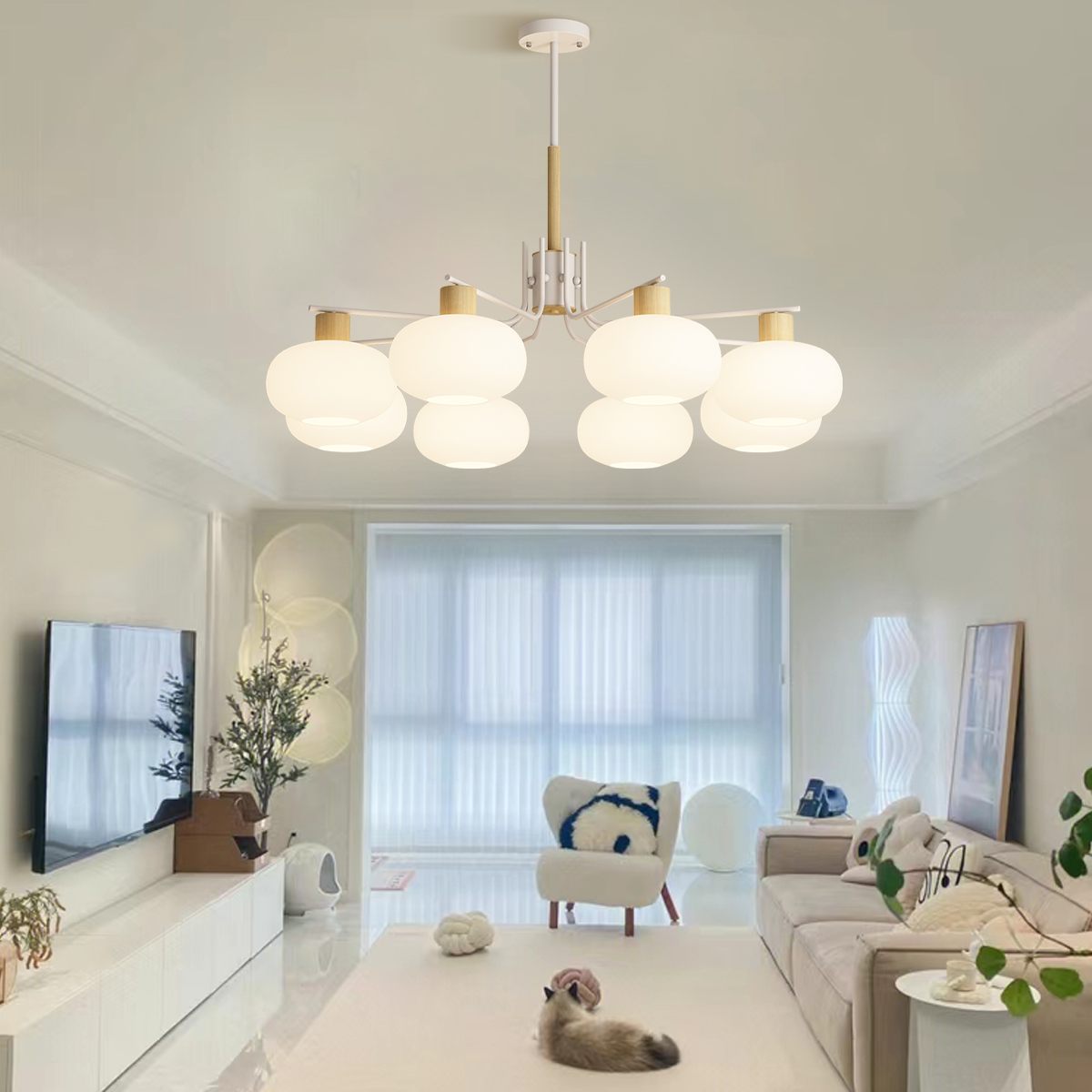 Pastoral American Retro Flower Chandelier | Desfino