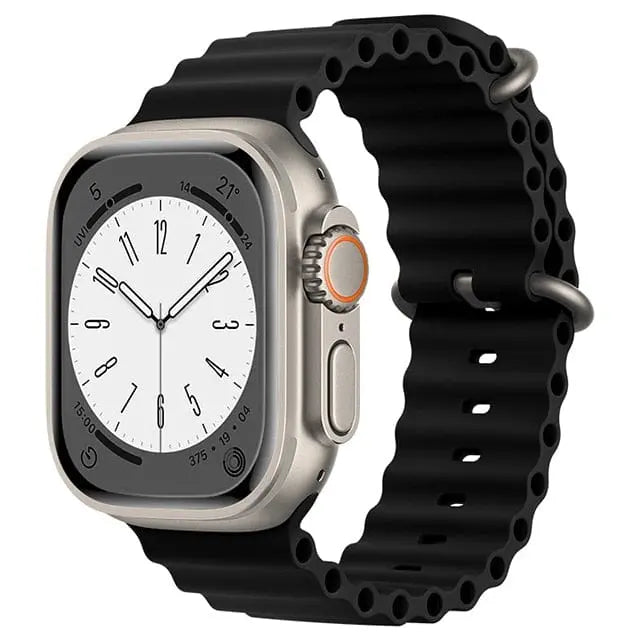 حزام AquaFlex لساعة Apple Watch — سوار أنبوبي مطاطي لبدلة الغوص - Desfino