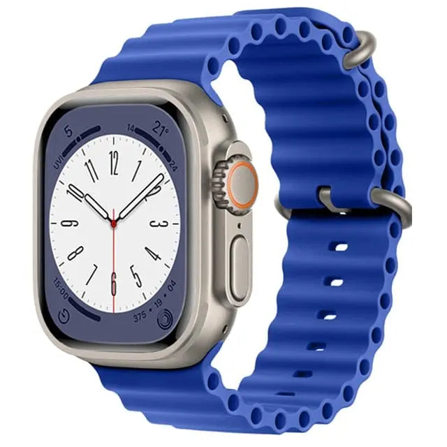 حزام AquaFlex لساعة Apple Watch — سوار أنبوبي مطاطي لبدلة الغوص - Desfino