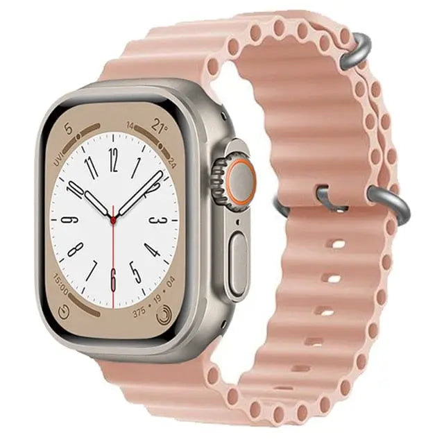 حزام AquaFlex لساعة Apple Watch — سوار أنبوبي مطاطي لبدلة الغوص - Desfino
