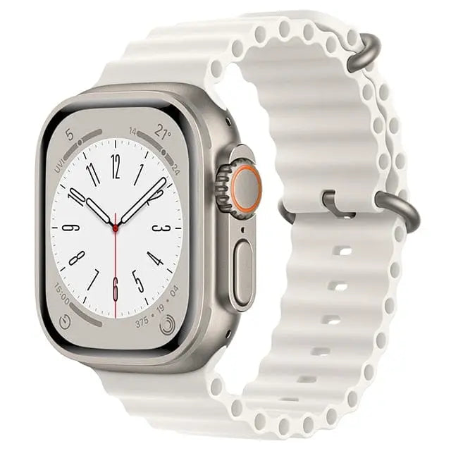 حزام AquaFlex لساعة Apple Watch — سوار أنبوبي مطاطي لبدلة الغوص - Desfino