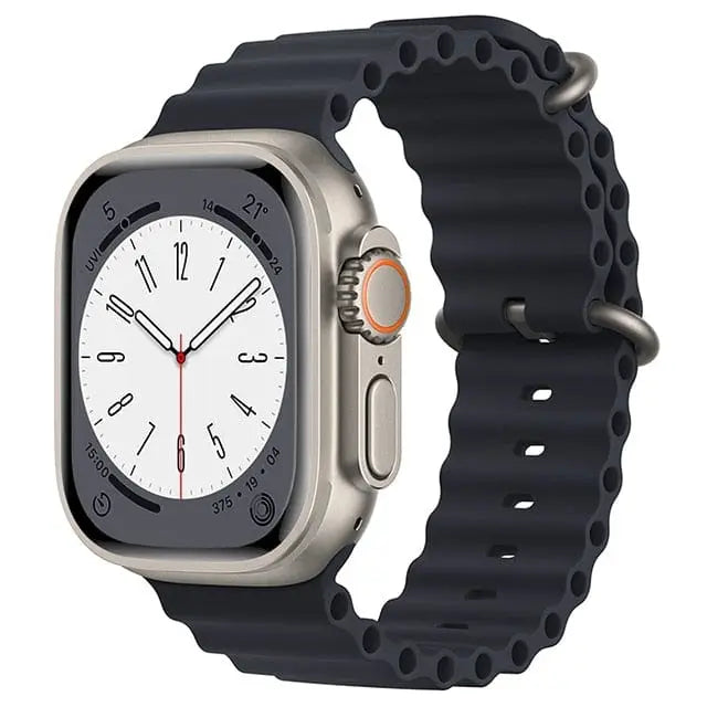حزام AquaFlex لساعة Apple Watch — سوار أنبوبي مطاطي لبدلة الغوص - Desfino