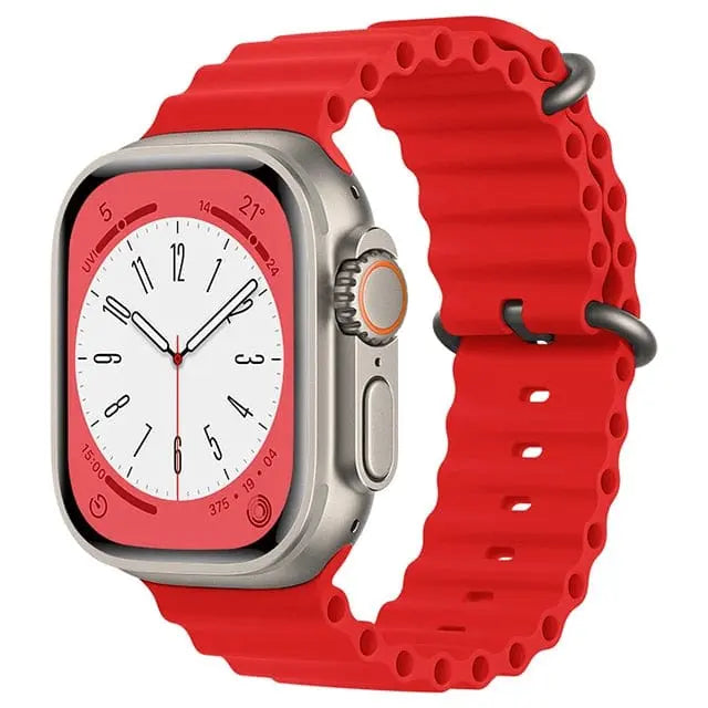 حزام AquaFlex لساعة Apple Watch — سوار أنبوبي مطاطي لبدلة الغوص - Desfino