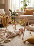 Sturdy Wooden Baby Play Arch — Sensory Toy Gym
