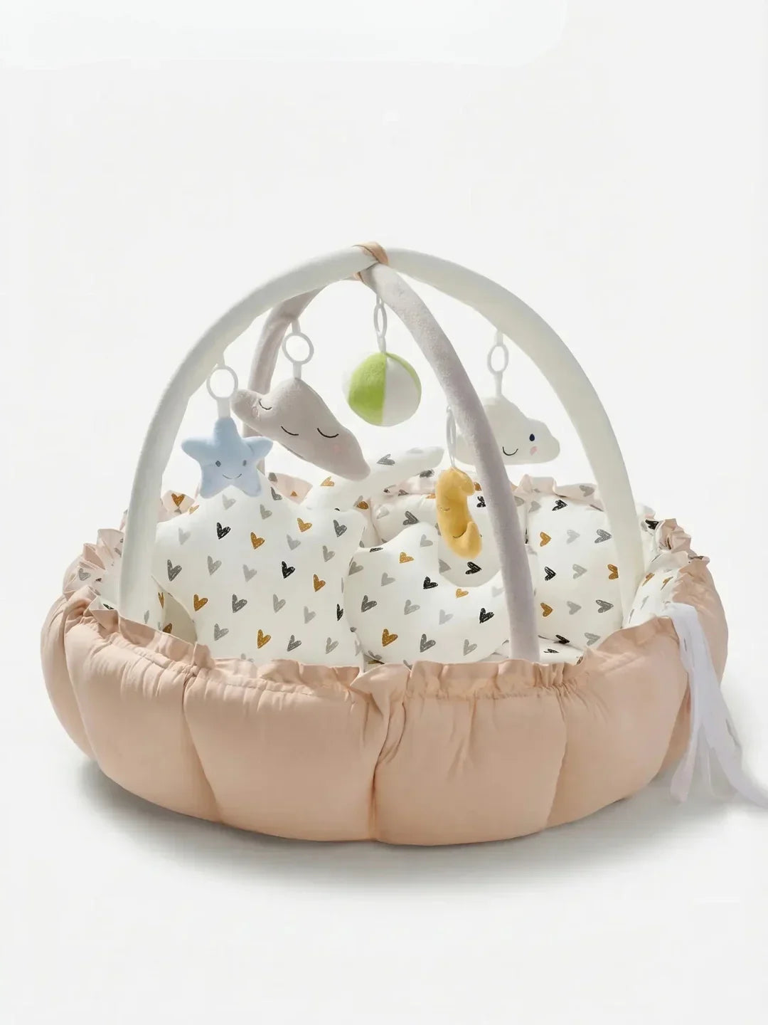 2-in-1-Baby-Spielmatte — Sensorik-Bogen-Bodenspielcenter, erstes Lebensjahr - Desfino