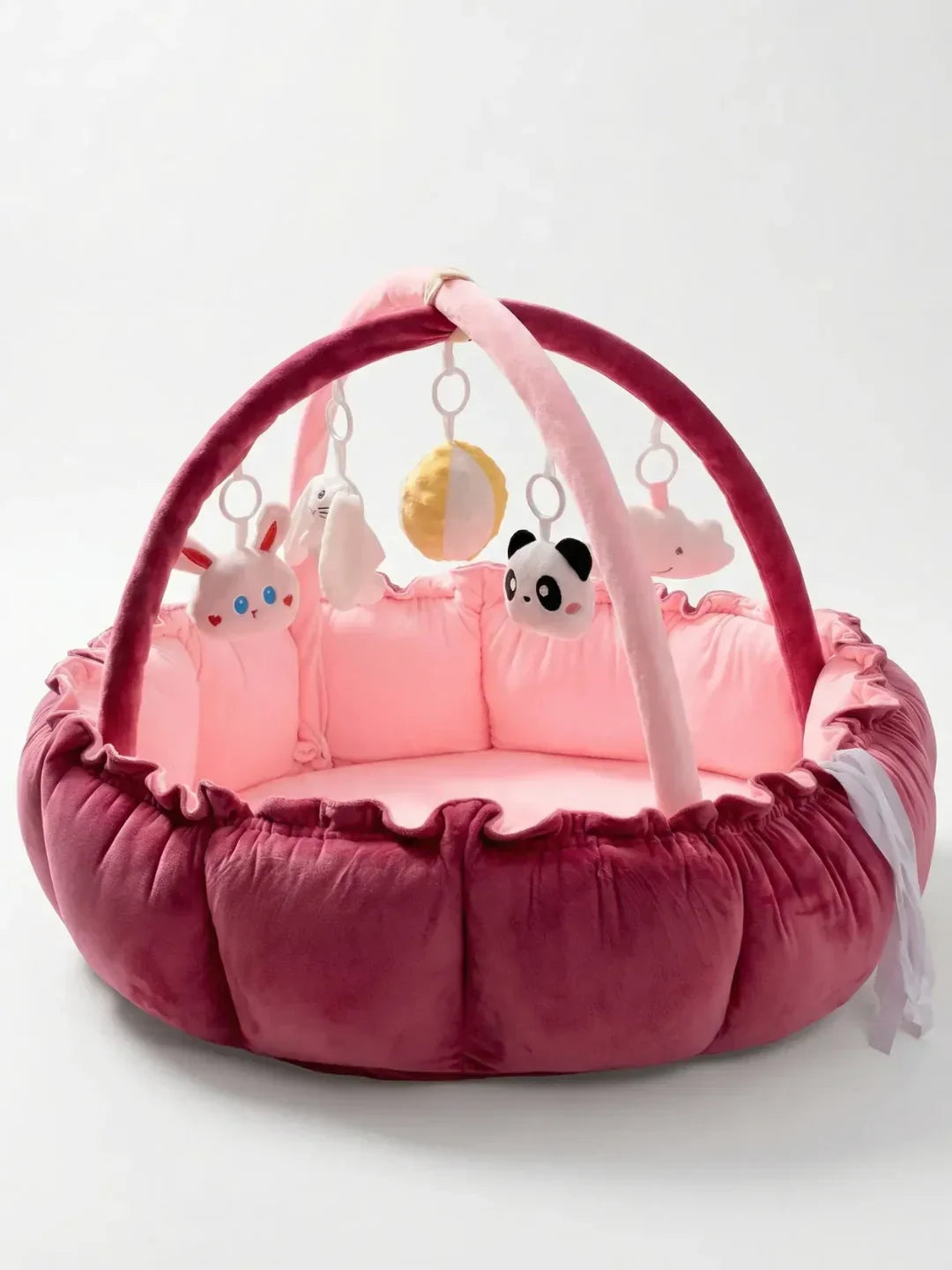 2-in-1-Baby-Spielmatte — Sensorik-Bogen-Bodenspielcenter, erstes Lebensjahr - Desfino